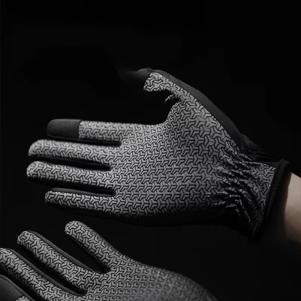 New Breathable Riding Gloves Lightweight Non-Slip Equestrian Gloves Sun Protection Anti-friction Horseback Gloves