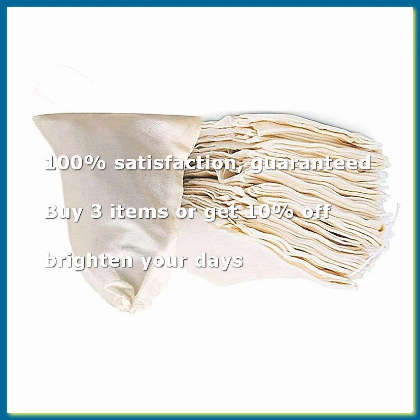 50 Pcs 4 x 6 Inches Cotton Muslin Bags, Reusable Drawstring Bags for Tea, Cheesecloth Sachet Bags for ,Home StorageA09G