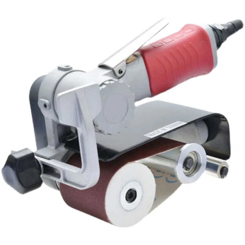 Taiwan pneumatic belt sanding machine metal stainless steel small wire drawing  tank grinding and polishing machine