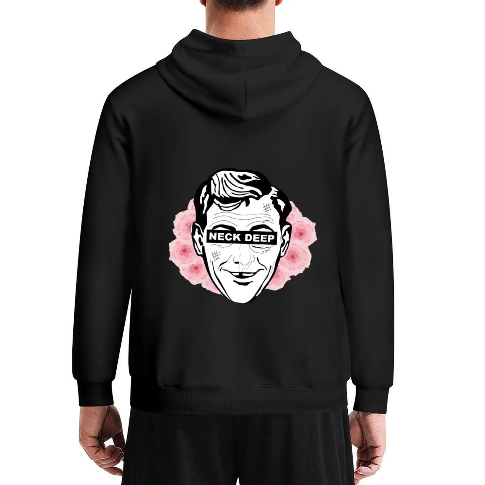 

Neck Deep Flower Logo Hoodie japanese style mens clothing autumn jacket men mens designer clothes tracksuit men