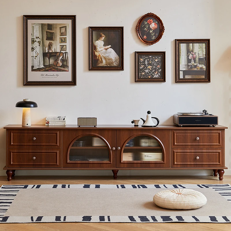 

Designer American Tv Stand Mid Century Vintage Elegant Retro Tv Stands With Drawer Storage Mueble Salón Tv Furniture Living Room