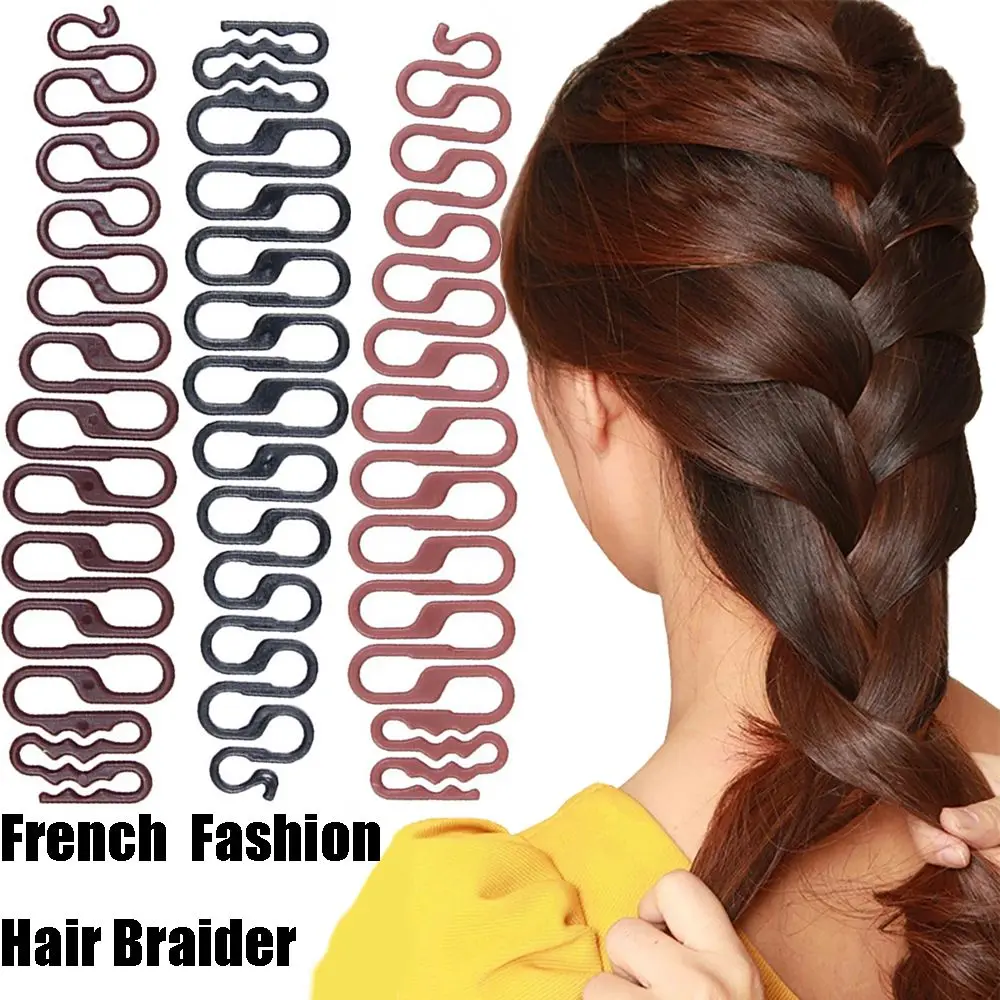 DIY Plastic French Wave Braid Clip Fashion Hair Weave Artifact Hair Styling Tool Twist Braid Tool Hair Braider Braiders