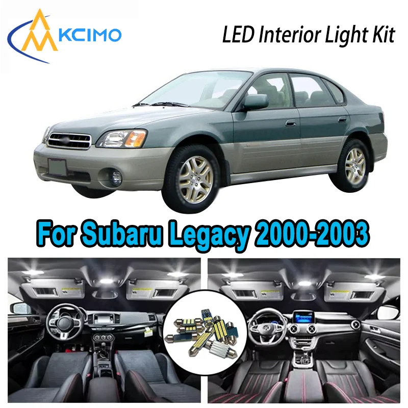 

Premium Variant LED Interior Kit for Subaru Legacy 2000-2003 2001 2002 2003 Dome Map Trunk Lamps Error Free Automotive Lighting