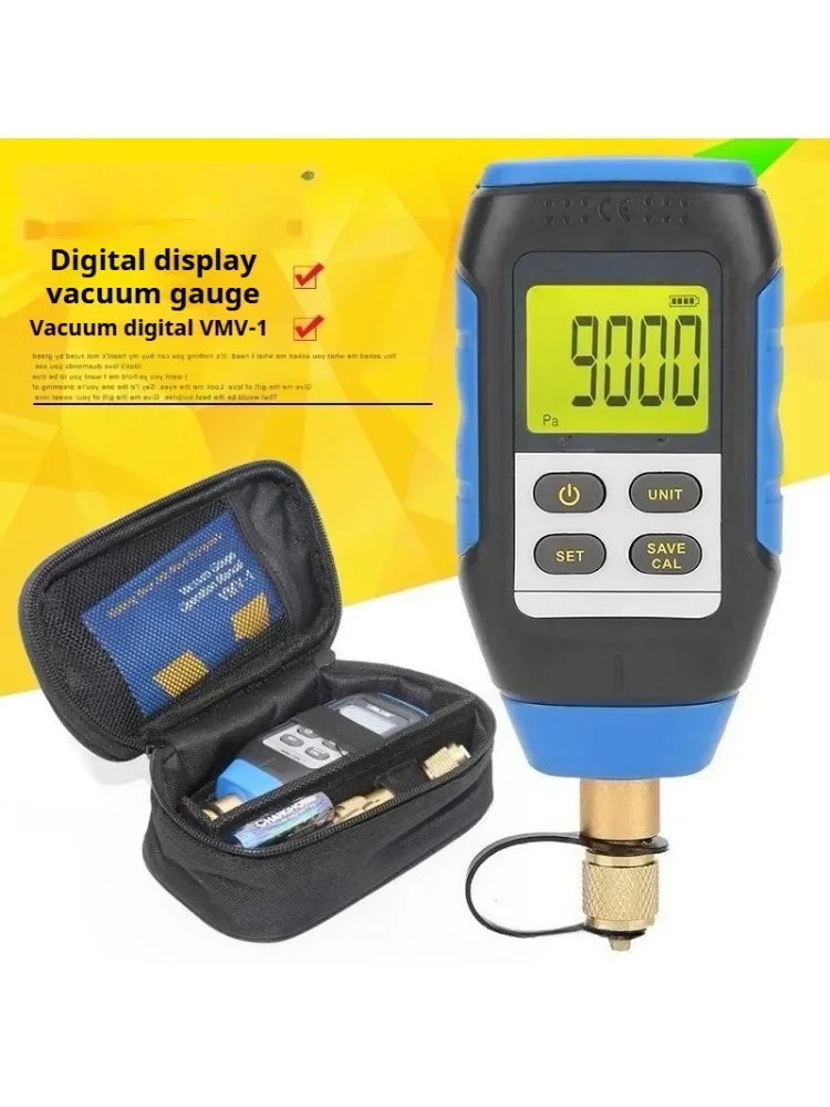 VMV-1 Digital Vacuum Gauge Portable High Precision Digital Display Combined Pressure and Vacuum Electronic Vacuum Absolute Gauge