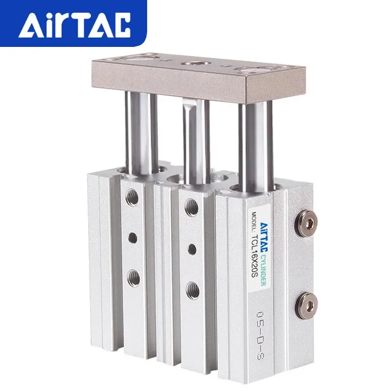 AirTAC Original TCL Pneumatic Three-axis Three Guide Rod Cylinder Inner Diameter 12 16 20 25 32 40 50 63 80 100mm Stroke 10~200