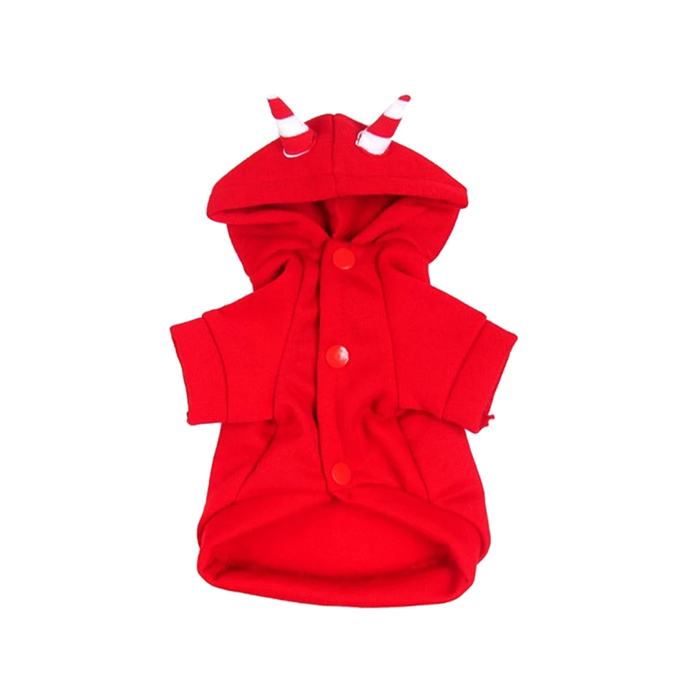 

Pet Luminous Demon Jacket Halloween Dog Costume Clothes Funny Costumes Outfits Hoodie Fancy Dress with Hat Hoodies