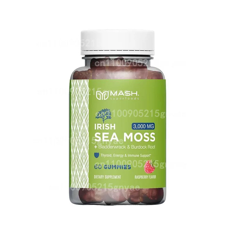 Premium Seaweed Gummies (Vegetarian) | Infused with Black Seeds, Turmeric, Manuka Honey ACV, Dandelion, Black Pepper & Burdock