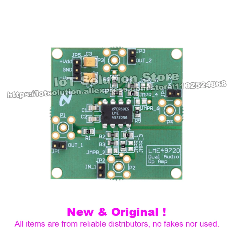 LME49720NABD — 34V High Performance, High Fidelity Dual Audio Operational Amplifier Development Board