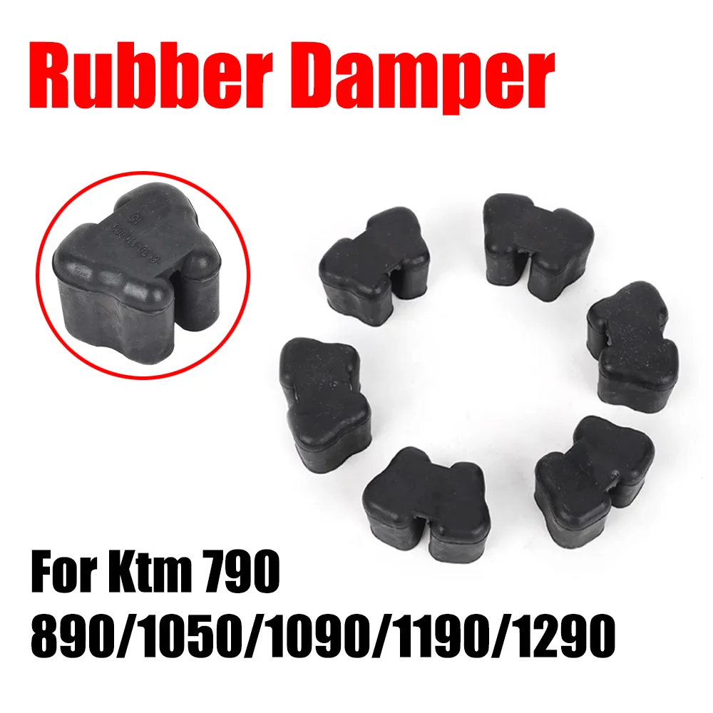 For KTM Duke 790 890 1050 800MT 800NK Hub Damper Rubber Buffer 6Pcs Motorcycle Rear Wheel Drum Rubber