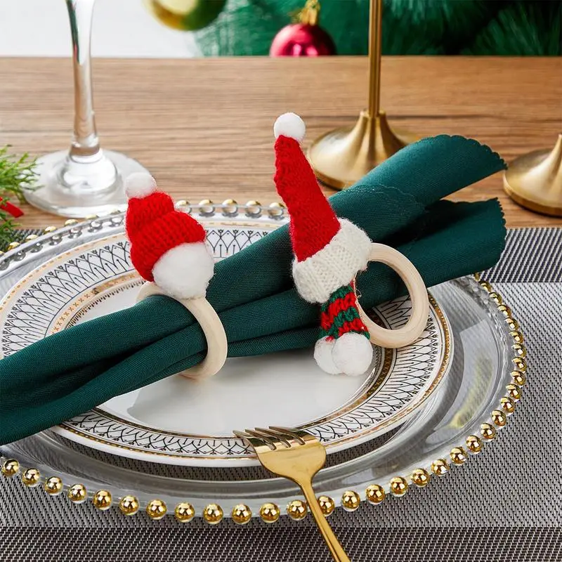 Christmas Napkin Rings Set Table Decorations Christmas Tissue Ring Napkin Holder Kit Christmas Napkin Rings For Family Table