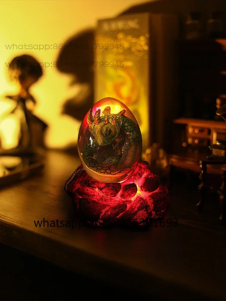 

Lava Dragon Egg Glowing Creative Resin Decoration