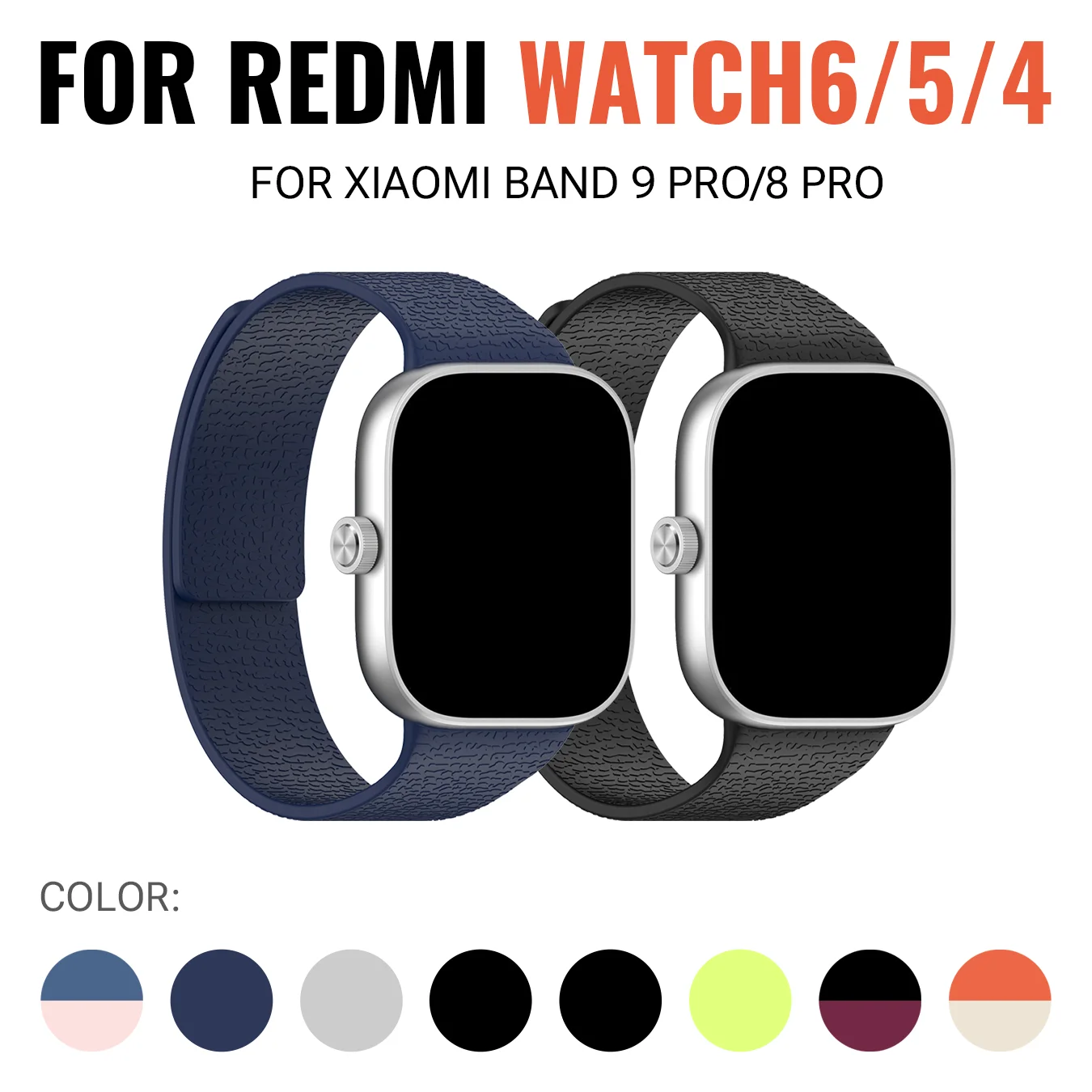 Litchi Texture Magnetic Band For Xiaomi Watch 10 Pro 9 Pro 8 Pro Redmi Watch 6 5 4 Stylish Convenient Replacement Strap 1PC