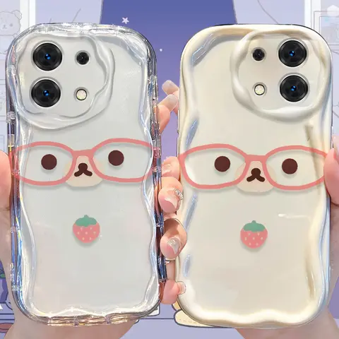 Cartoon Lovely R-Rilakkuma Case for Xiaomi Redmi Note 14 13 12 11 10 Pro Plus 5G 9 14C 13C 4G 12C 10C 10S A2 A1 Silicone Cover