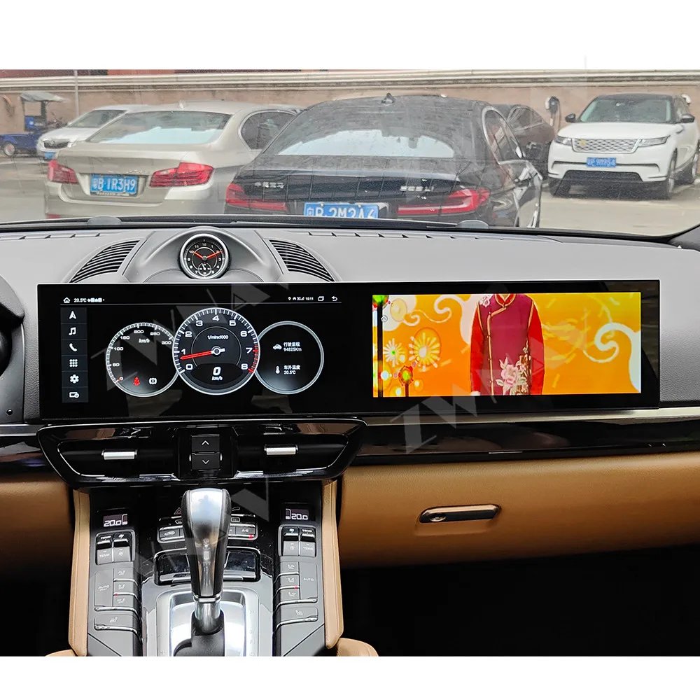 Dual screen 12.3” For Porsche Cayenne 2010-2017 Android auto navigation carplay multimedia player radio wireless head unit