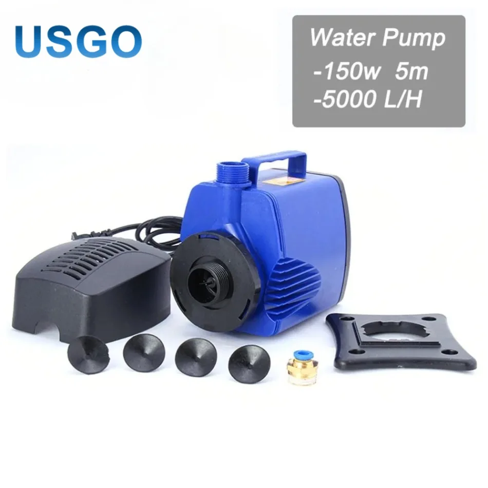 

Погружной водяной насос 150 Вт, 5000 л/ч, энергосберегающий многофункциональный насос для аквариума, гидропоники, рыбы, CO2, лазерная машина