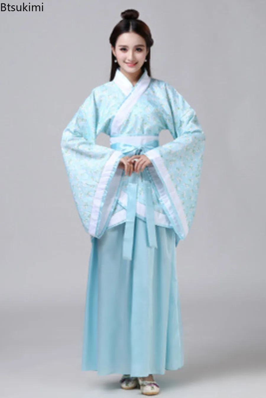 Chinese Traditional Dress Women Hanfu Cosplay Costume Ethnic Style Hanbok Tang Dynasty Performance Clothing Robe Chinoise Femme view 3