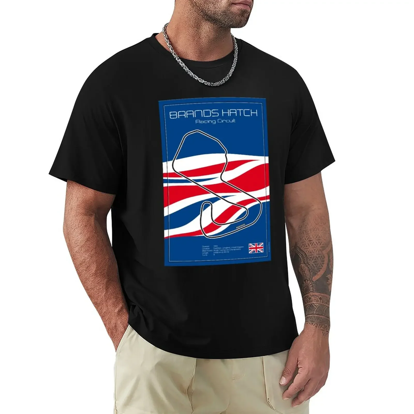 Brands Hatch Race Track T-Shirt boys whites oversized shirts graphic tees mens graphic t-shirts pack