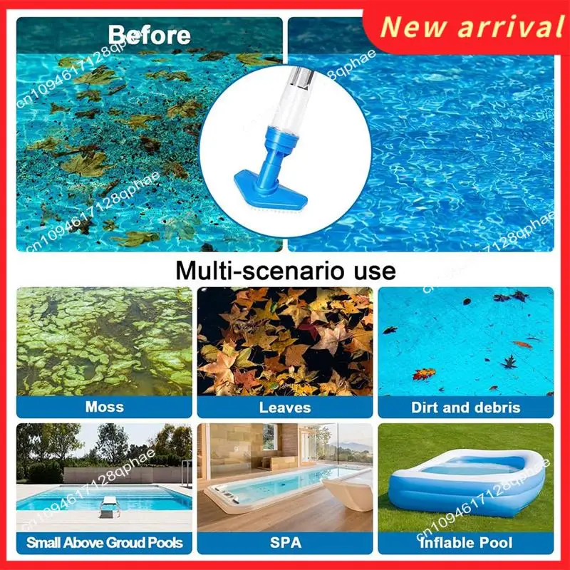 مكنسة حمام السباحة N89R 3In1 اللاسلكية القابلة لإعادة الشحن، منظف حمام السباحة المحمول مثالي للمنتجعات الصحية وأحواض الساخنة وحمامات السباحة الصغيرة للحطام الرملي
