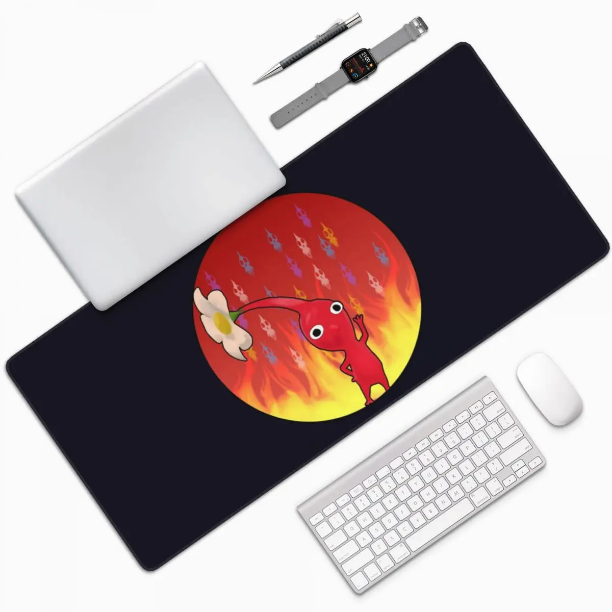 

Pikmin Cartoon Anime Large Mouse Pad Computer Keyboard Mouse Mat Gamer PC Laptop Desk Mat Office Accessories Table Mats
