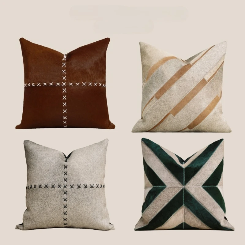 30x50/45X45CM Splicing Throw Pillow Cover Light Luxury Stamping Waist Cushion Cover Decor Home Decorative Pillowcase