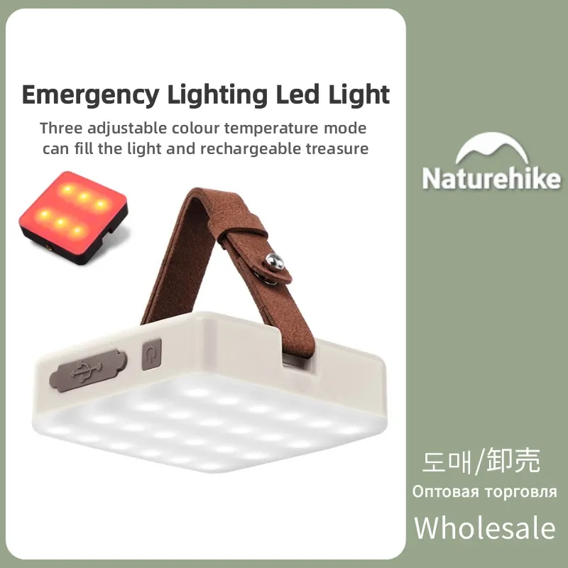 

Naturehike Outdoor Multifunctional Light USB Charging Camping Tour Portable Photo Fill Light Tent Lights Three Brightness Adjust