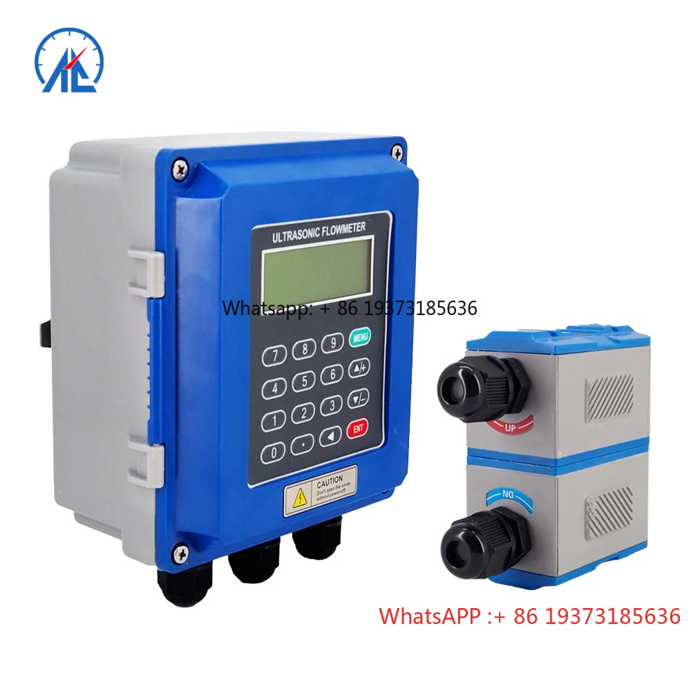 AICE TECH Clamp-on Ultrasonic Flow Meter for High Accuracy Measurement for Water/sewage/beer Measurement RC-2000B