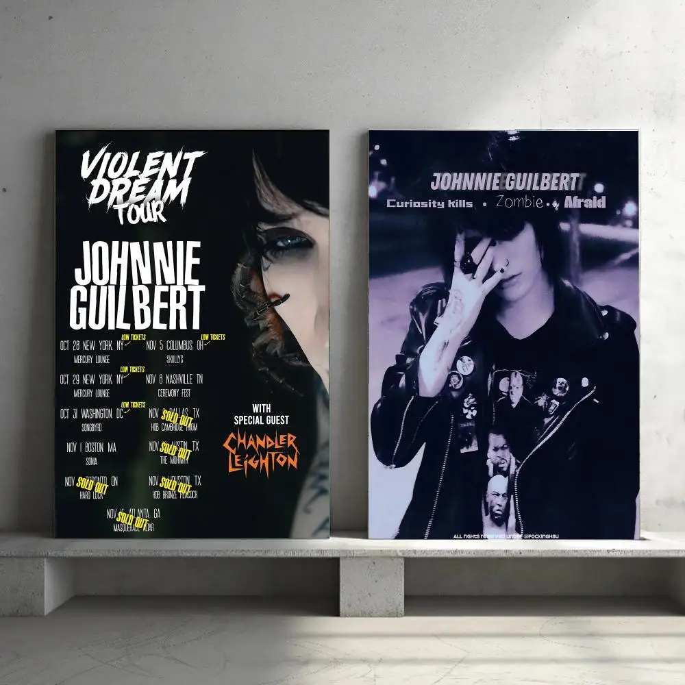 Singer J-Johnnie Guilbert-t HD Wall Art Print, Self-adhesive Poster Sticker, Aesthetic Home Decor, Perfect Gift for Room Friends