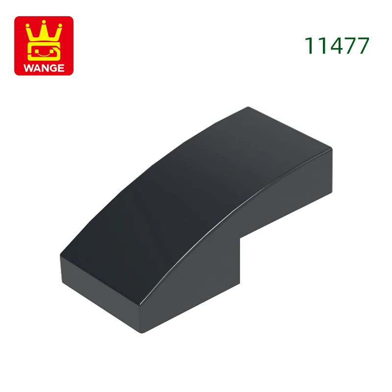 Wange 310 stks/partij 11477 Helling Gebogen 2x1x2/3 Blok Moc Kleur Accessoires Compatibel met Baksteen DIY kinderen Speelgoed Montage Onderdelen