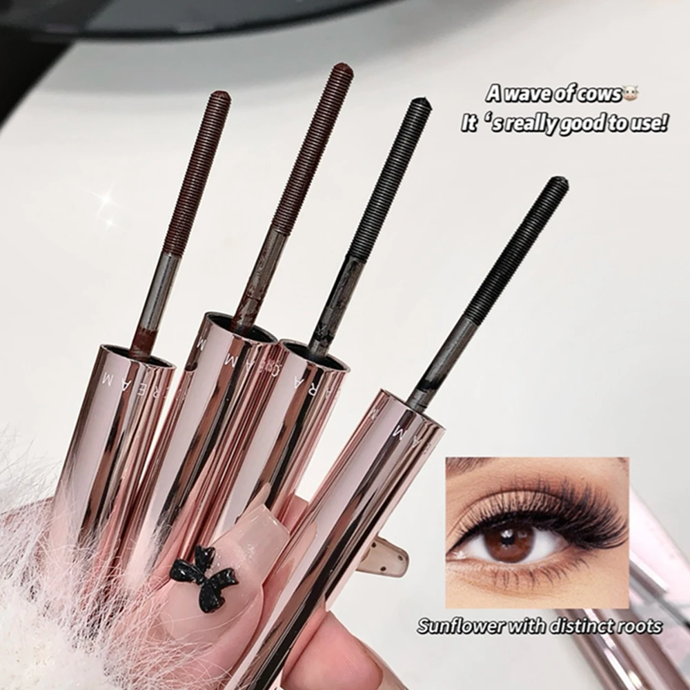 Black & Brown Volumizing Mascara Waterproof Sweat-resistant Mascara Long-lasting Formula For Thick Lashes