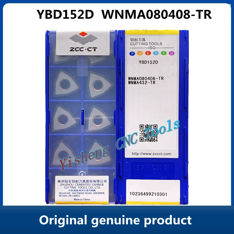 

ZCC CT WNMA080408-TR YBD152D WNMA080412-TR Carbide Inserts CNC Turning Tool Lathe Cutter Tools