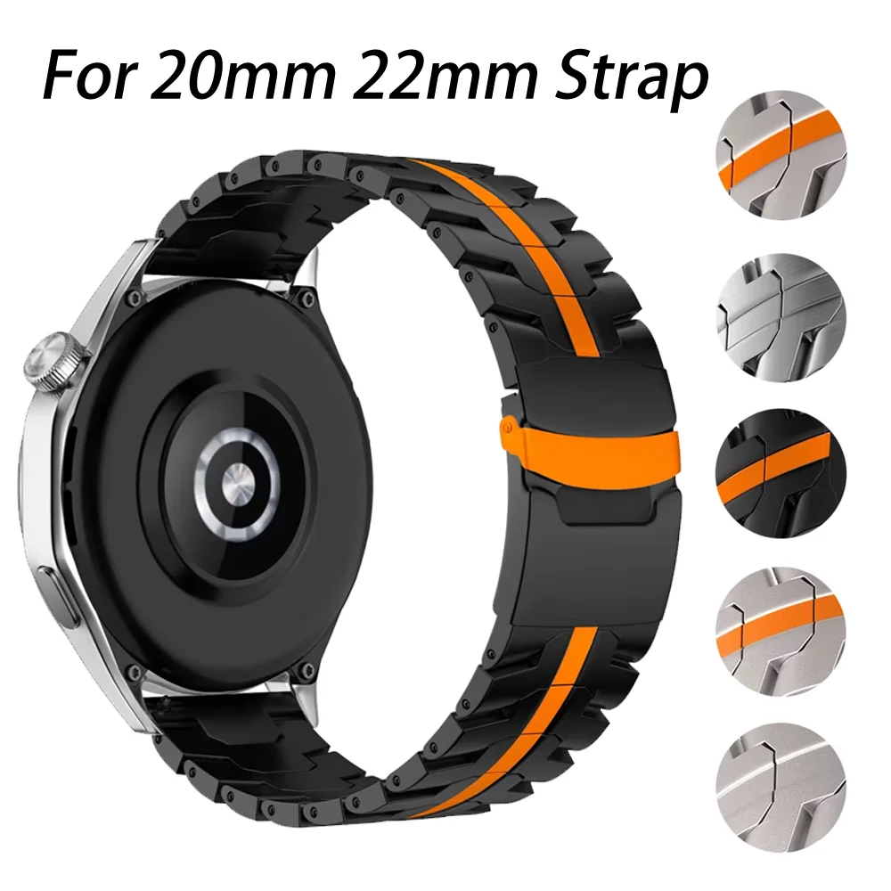 20mm 22mm Metal Strap for Amazfit GTR 47mm Amazfit Bip 3 3Pro Comfortable wristband for Samsung Galaxy Watch 7 6 5 4 40mm 44mm