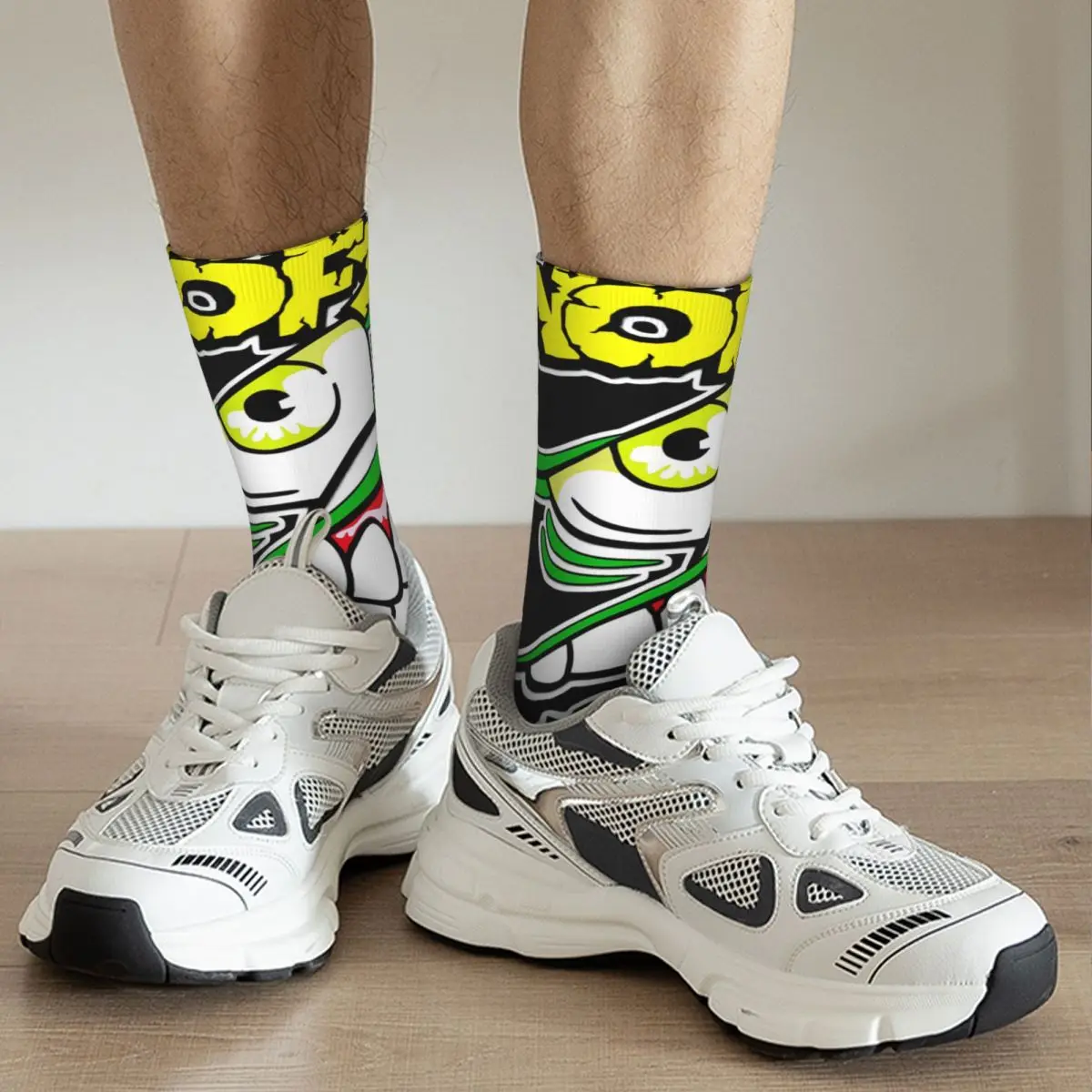 Homens loucos de compressão tripulação Sock, Punk Rock, Vintage, Casual, padrão de qualidade, N-Nofx