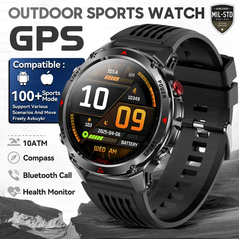 T-Rex 3 Pro Militaire kwaliteit AGPS Smart Watch 10ATM Waterdicht Dual-band GNSS Kompas Hoogtemeter AMOLED Zwemmen Sport Smart Watch Heren