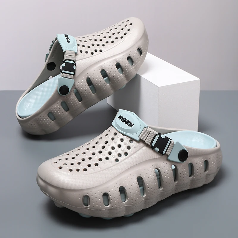 2026 Summer New Style Couple Clogs 2-in-1 Sport Sandals Slippers Outdoor Anti-Slip Lightweight Beach Closed Toe Shoes