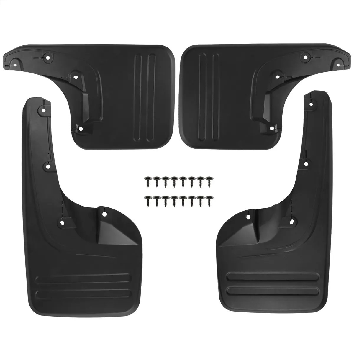 Super Sale 4X Front & Rear Mud Flaps Splash Guards-Fender for Toyota Hilux Vigo 2005 - 2014 Plastic Direct Bolt Installation Ext