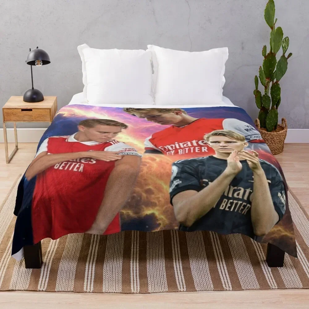 Odegaard Throw Pillows Throw Blanket Warm Plush Fuzzy Blanket for Living Room