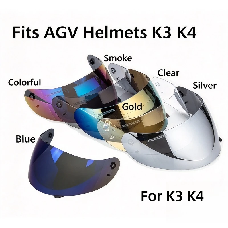 Motorcycle Helmet Lens Anti Glare Lens Suitable for K3 K4 Helmet Lens 6 Colors Choose From