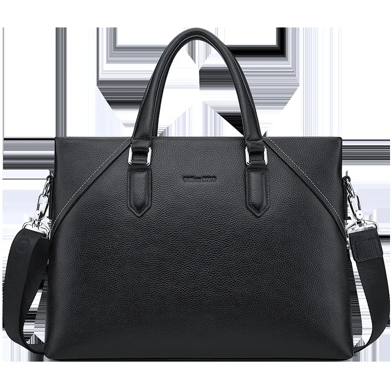 Men's Briefcase High-end Genuine Leather Commuter Crossbody Shoulder Luxury Brand Man Bag Casual Handbag For Men Brief Case