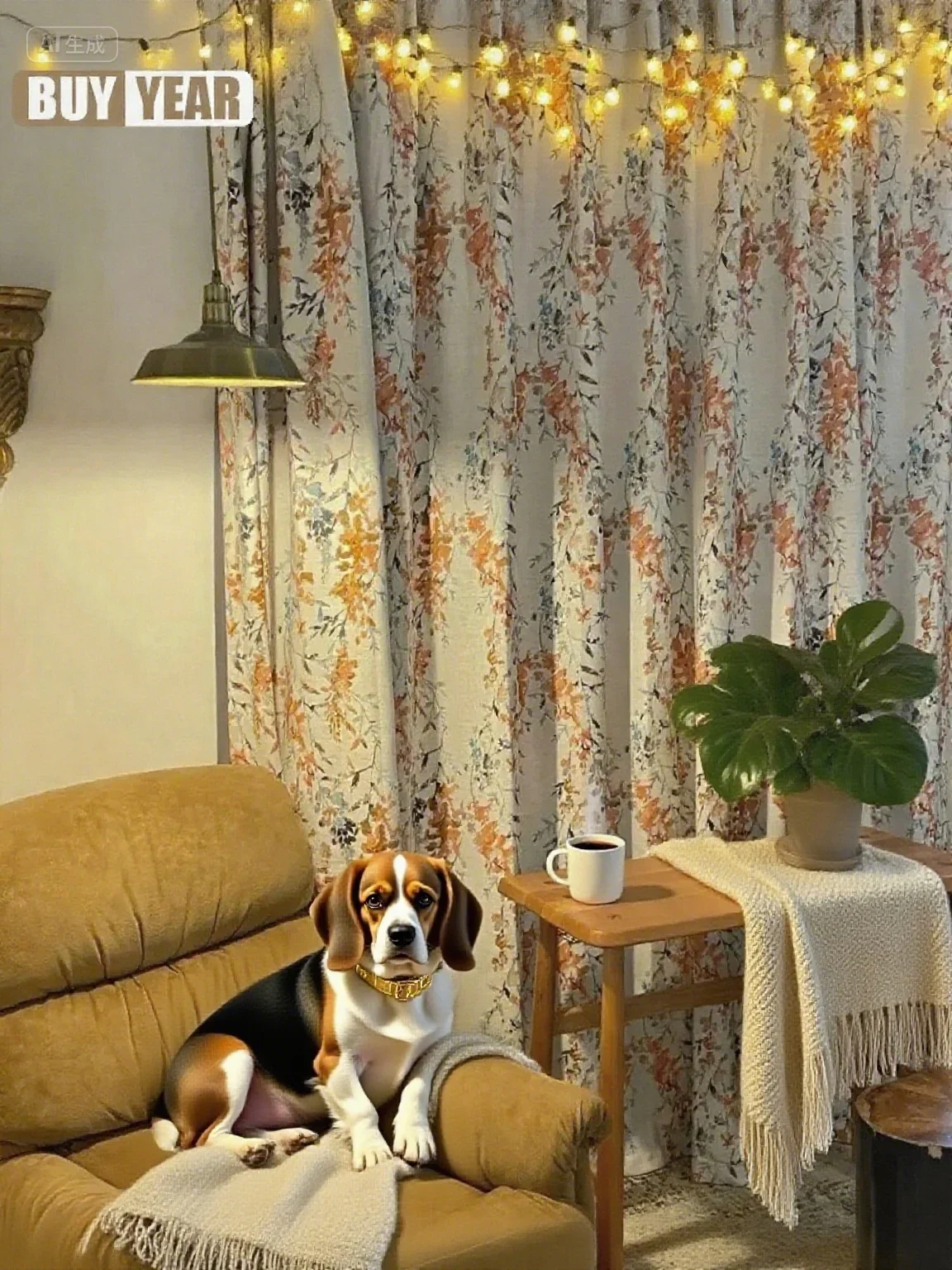 American Retro Rural Floral Printing Thickened Cotton Linen Curtains For Bedroom Living Room French Window Customized Finished