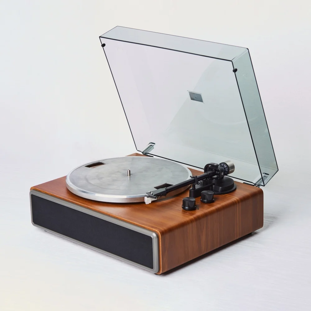 Skywin Turntable Record Player With Built In Speakers And Bluetooth,Aux In,RCA Out,Auto Stop Switch