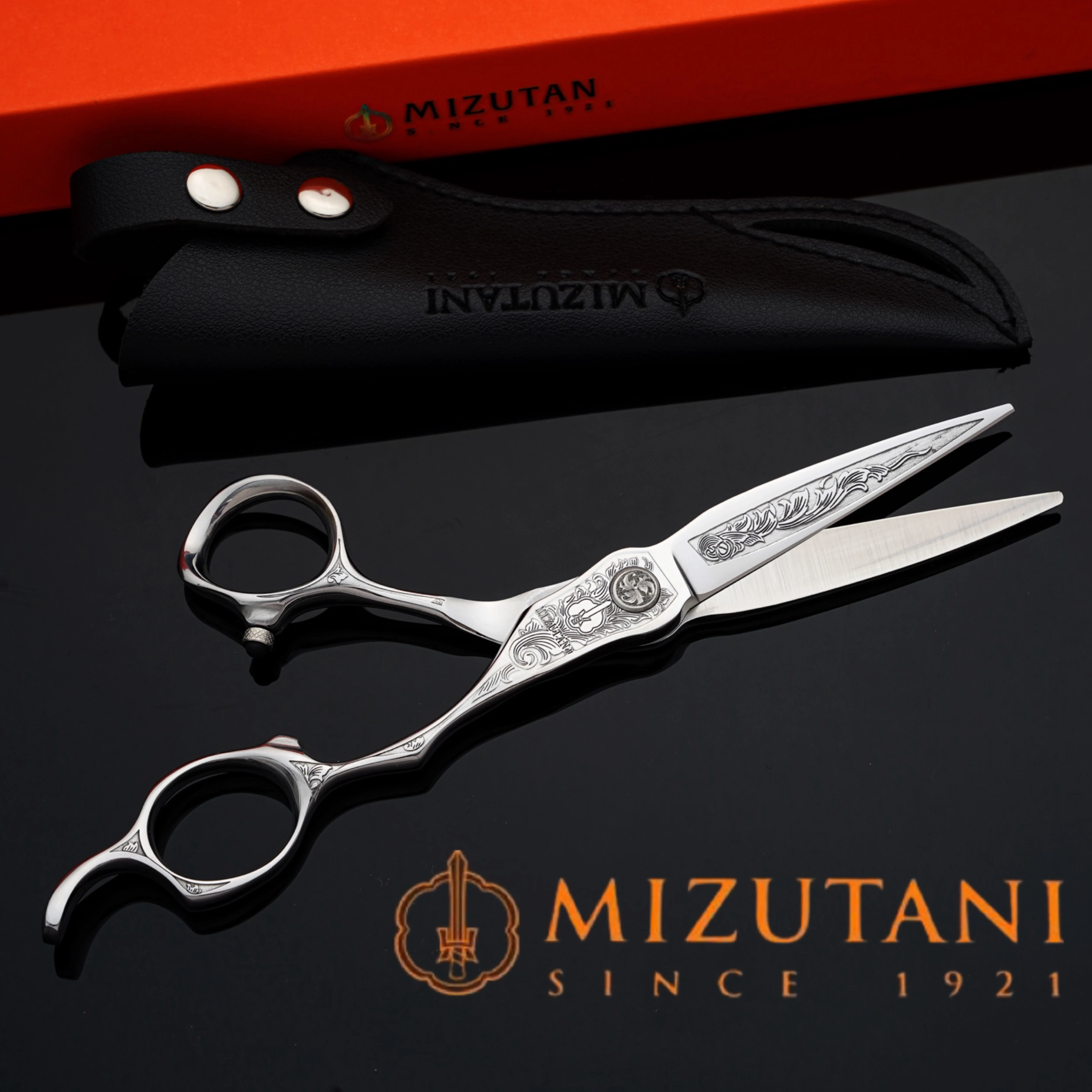 

Mizutani thinning scissors Hair removal 10%-15% 30%-35% VG10 steel 6-inch Barber Professional Haircutting Tools