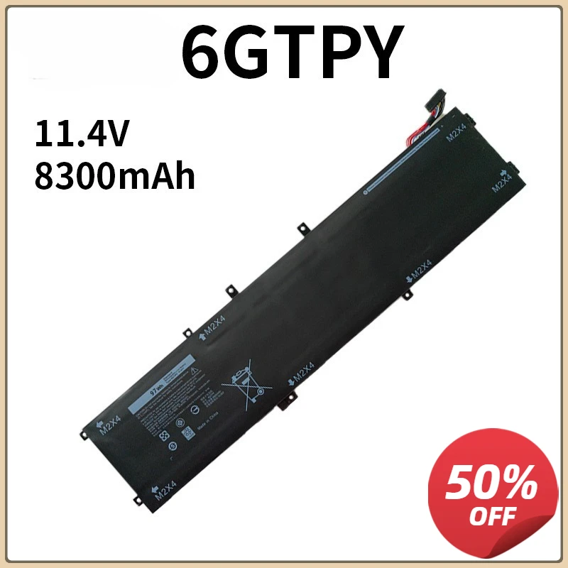 

For Dell Lingyue P83F Inspiron7591 7590 XPS15 9560 H5H20 Laptop Battery 6GTPY