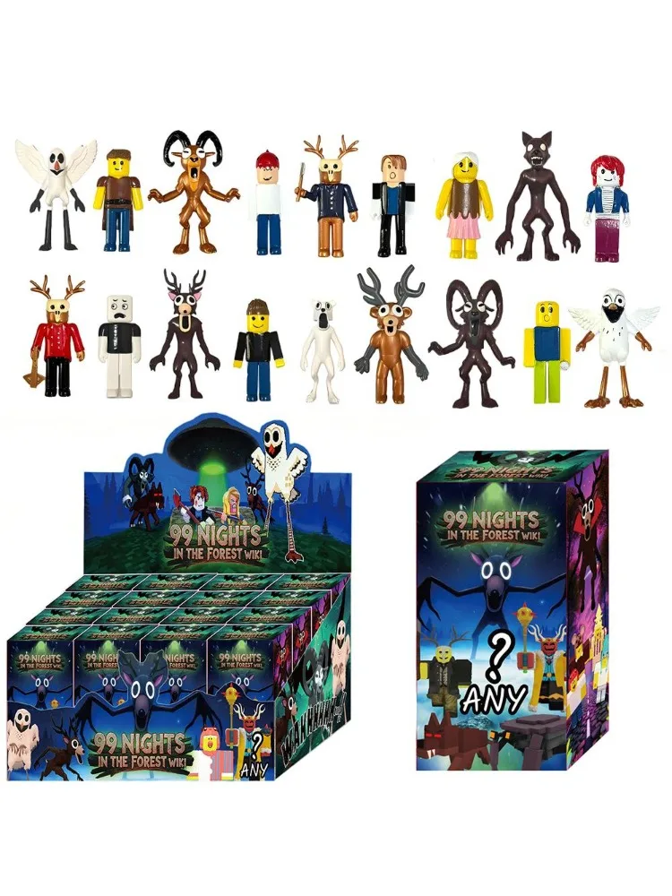 99 Nächte im Wald Monster Blind Box Neu Heißer Verkauf DEER Cartoon Milu Hirsch Plüsch-Spiel-Peripherie Halloween Spielzeug Geschenke – Detail 2