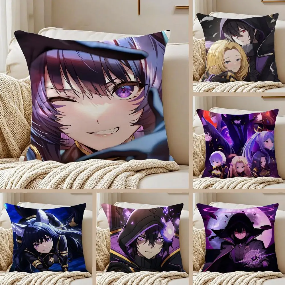 Comedy anime The Eminence In Shadow Cushion Cover Pillowcase Anti-dustmite Invisible Zipper Short Plush Sofa Cushion