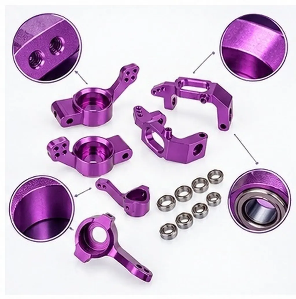 Car Model Kit Rc Front Bumper Models Kits Accessories Purple Upgrade Parts for Cars Body
