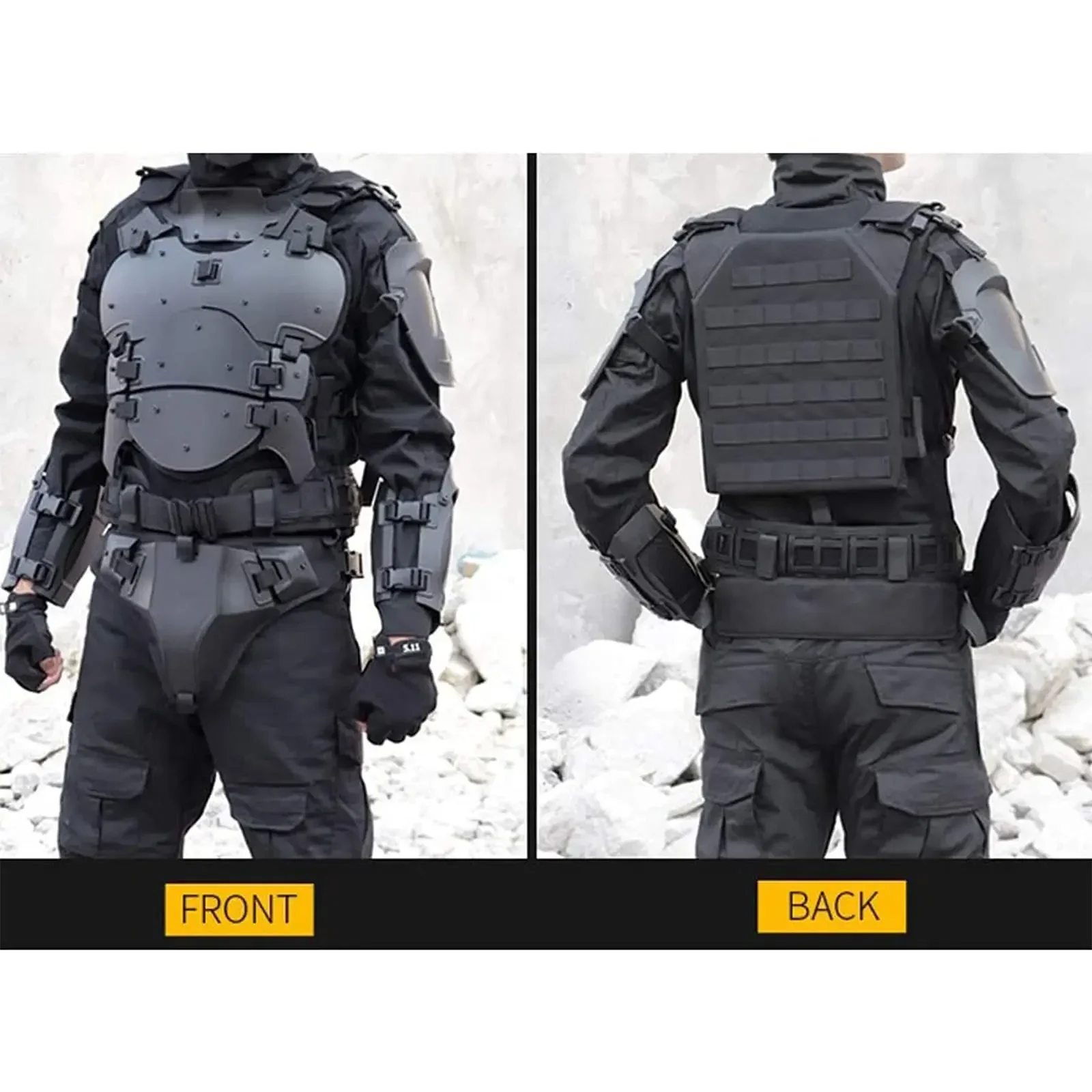 Outdoor Multi-function Protective Tactical Armor Set Adjustable Tactical Vest Plate Carrier