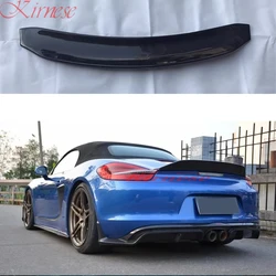 For Porsche Boxster 981 2013 2014 2015 2016 Rear Trunk Spoiler Wing Rear Trunk Big Spoiler Lip Wing Carbon Fiber / FRP Black