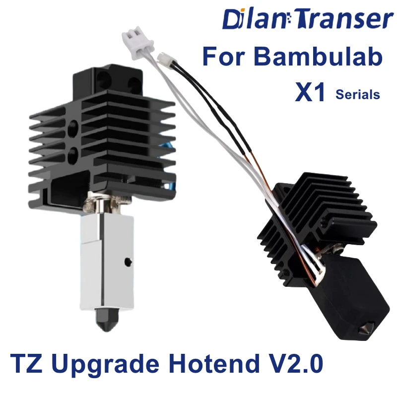 Bambulab Upgrade Hotend V2.0 TZ2.0 For BambuLab X1 X1C TZ Modular Printhead Assembly Extruder Kit Bambulab 3D Printer