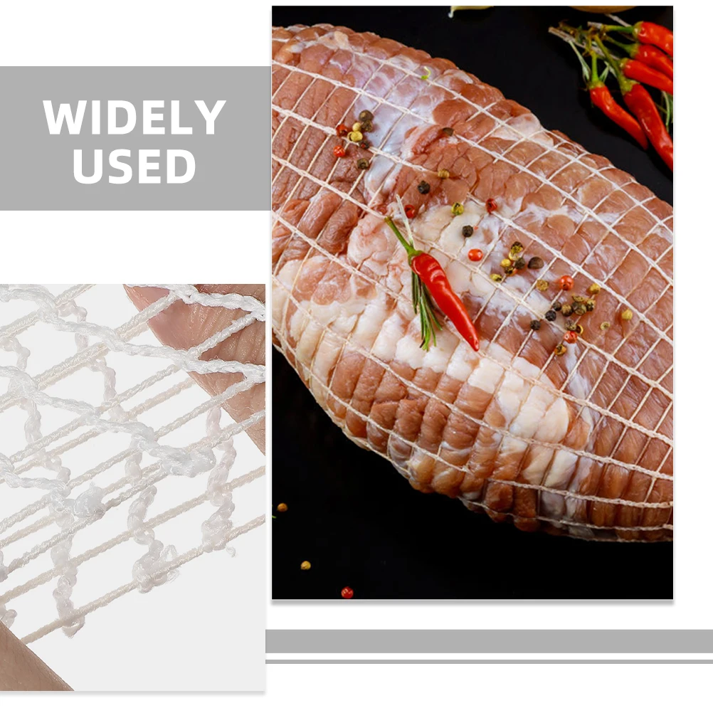 

Hoof Bundle Meat Net 16 Holes 5m Mesh Kitchen Roasting Poultry Binding Cooking Yarn Twine Sausage Wrapping Tool