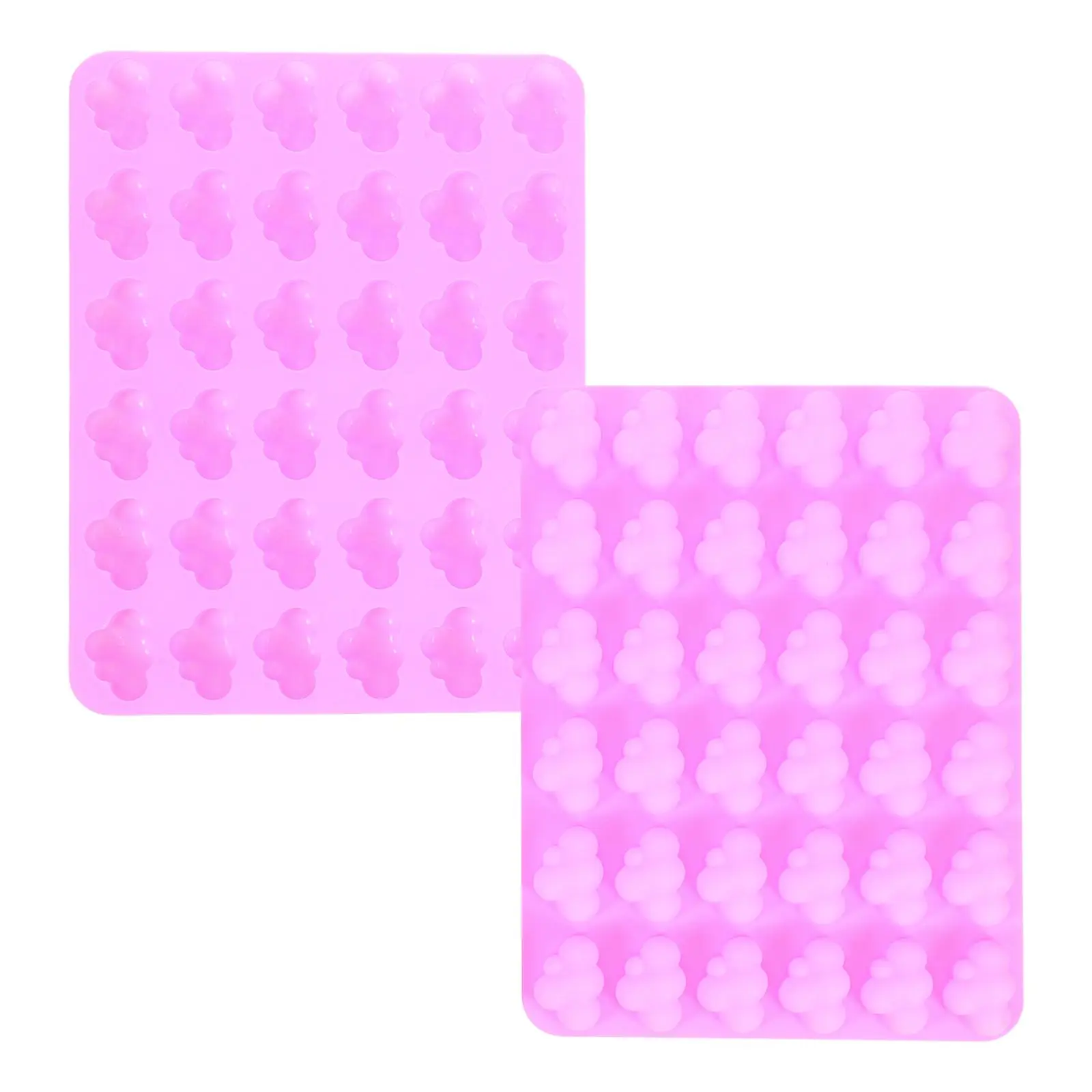 

2Pcs Cloud Chocolate Molds Silicone Food Grade Silicone Pink Molds 36Cavities Baking Supplies Cookie Mold Gift